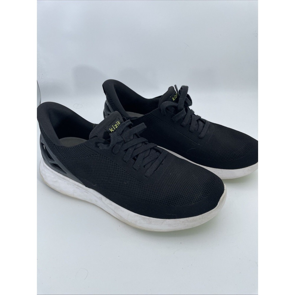 Kizik Athens‎ Sneakers Shoes Lace Up Black Knit Synthetic Men's Size 11.5